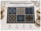 Jogo Americano de Tapeçaria - Azulejos Azuis de Portugal - 48x32 cm
