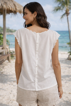 Hand-embroidered Madeira blouse