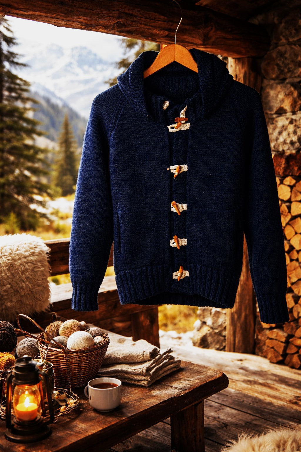 Casaco de Lã Artesanal Português