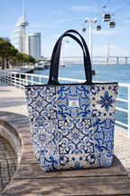 Tote Bag tema azulejos portugueses.
