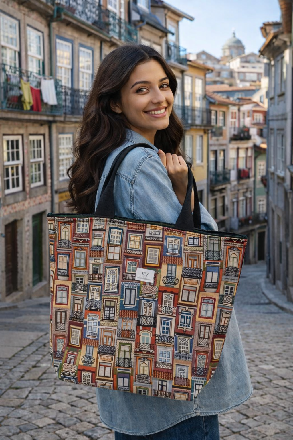 Tote bag janelas de Portugal