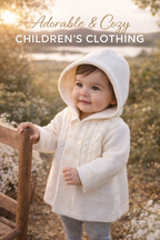 Baby cardigan in knit fabric with hood.