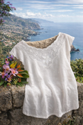 Hand-embroidered Madeira blouse