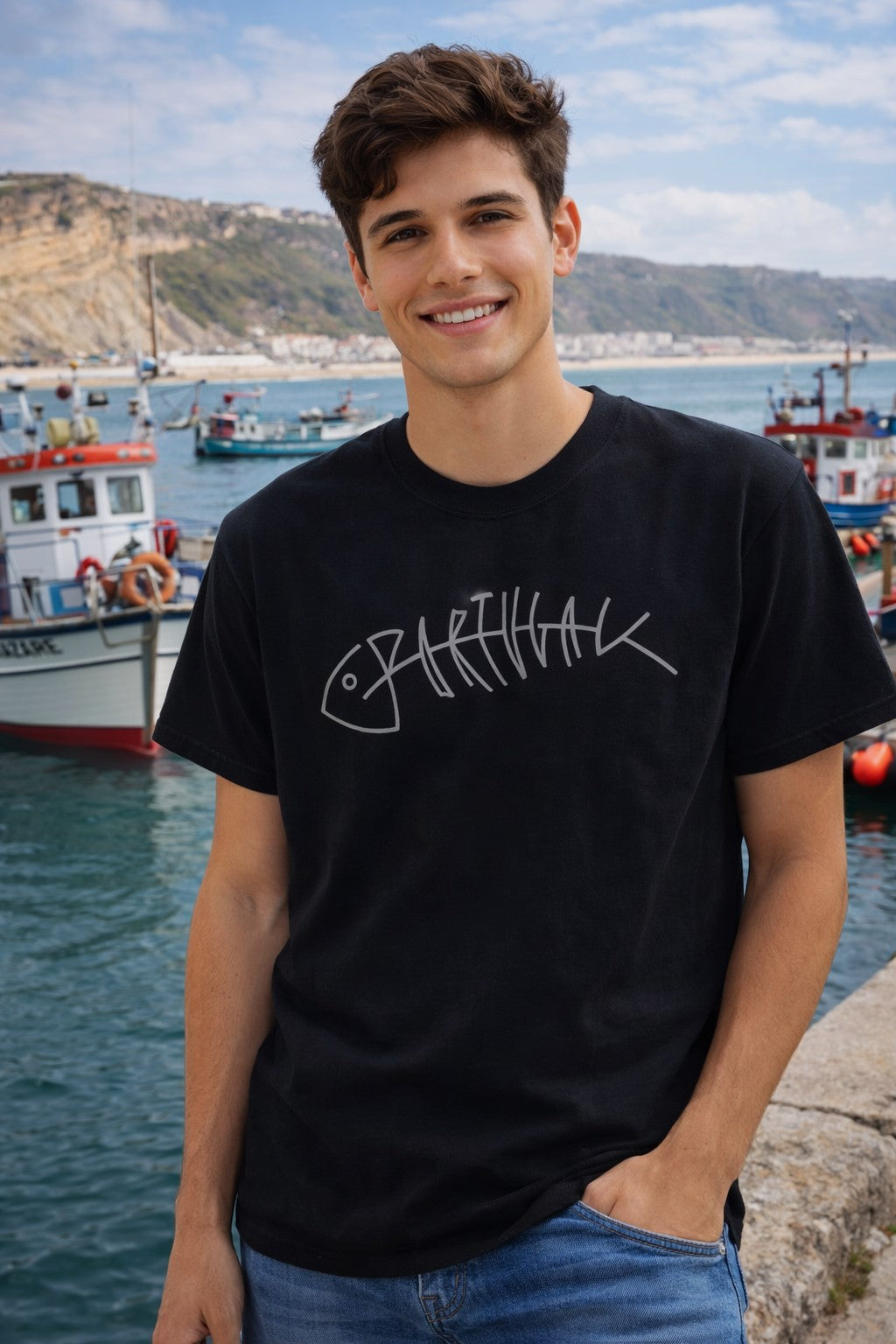 Stylish Sardine T-shirt: 100% cotton