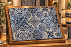 Jogo americano Azulejo Português  Gobelin Azul e Branco 49x34cm  Feito à Mão em Portugal