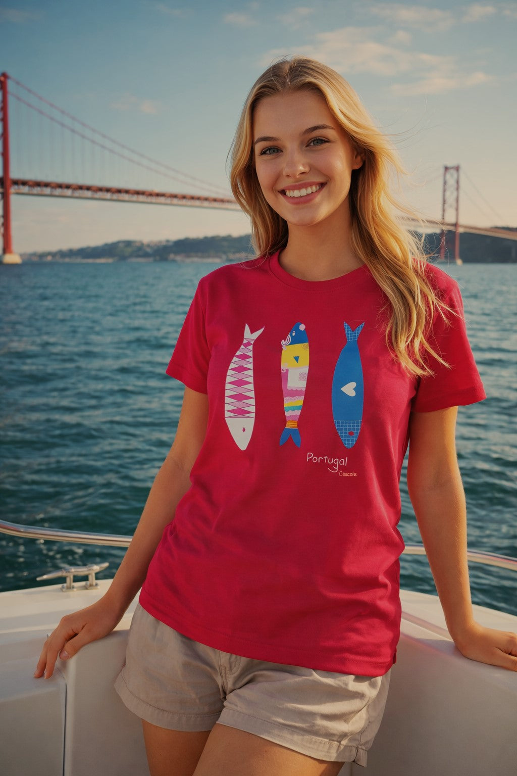 Stylish Sardine T-shirt: 100% cotton