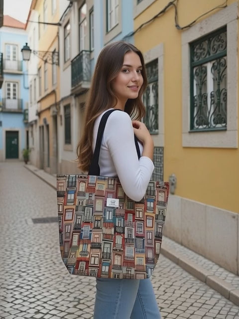 Tote bag windows in Portugal